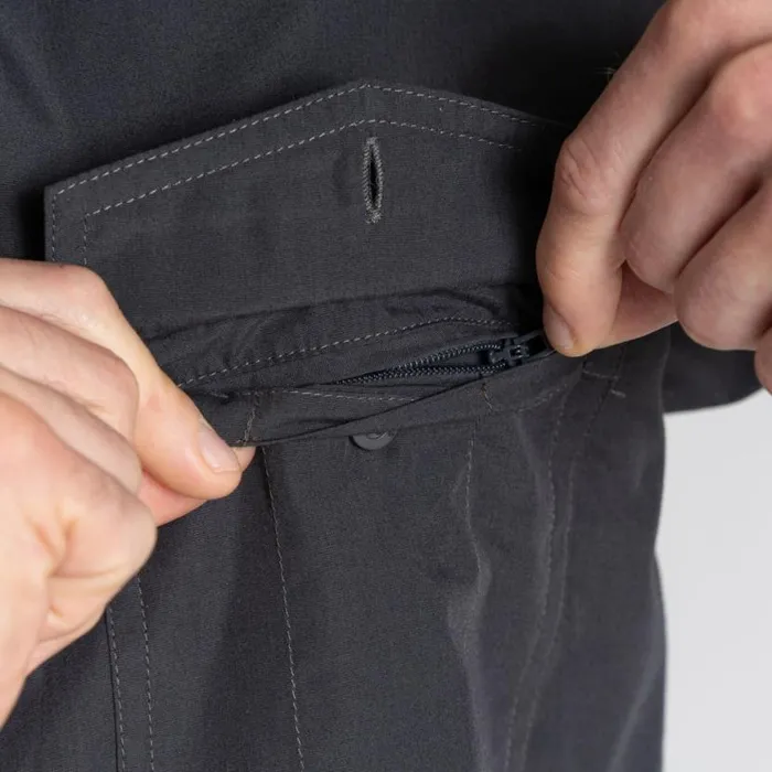 Mens Long Sleeve Craghoppers Expert Kiwi Long Sleeved Shirt Carbon Grey Mens Long Sleeve Craghoppers Expert Kiwi Long Sleeved Shirt Carbon Grey