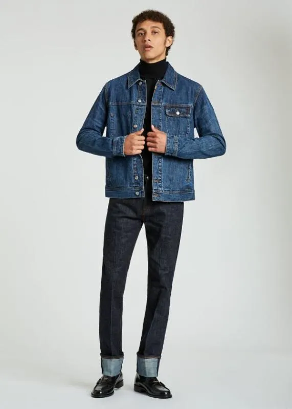 Mens Merino TurtleNeck Sweater With 039Signature Stripe039 Trim Paul Smith Sweaters Mens Merino TurtleNeck Sweater With 039Signature Stripe039 Trim Paul Smith Sweaters
