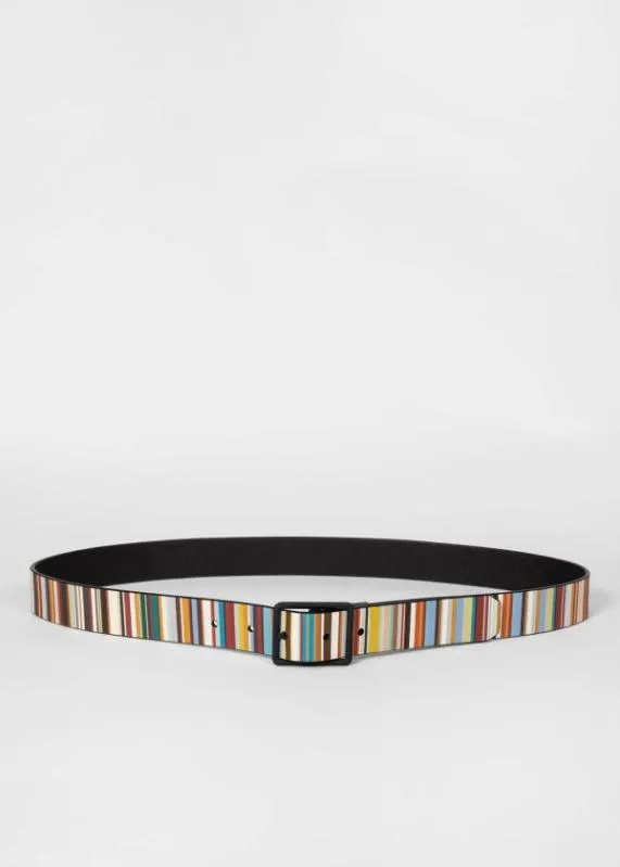 Mens Reversible 039Signature Stripe039 Belt Paul Smith Belts Mens Reversible 039Signature Stripe039 Belt Paul Smith Belts