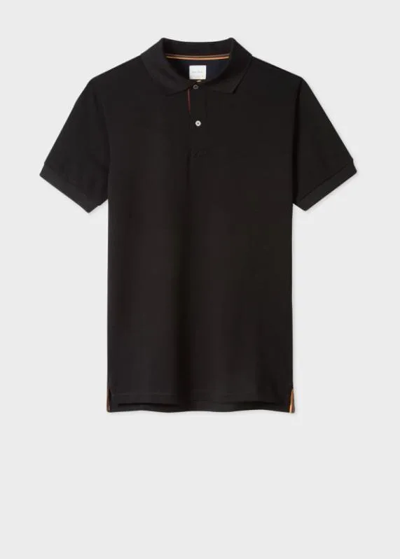 Mens SlimFit 039Artist Stripe039 Placket Polo Shirt Paul Smith Polo Shirts