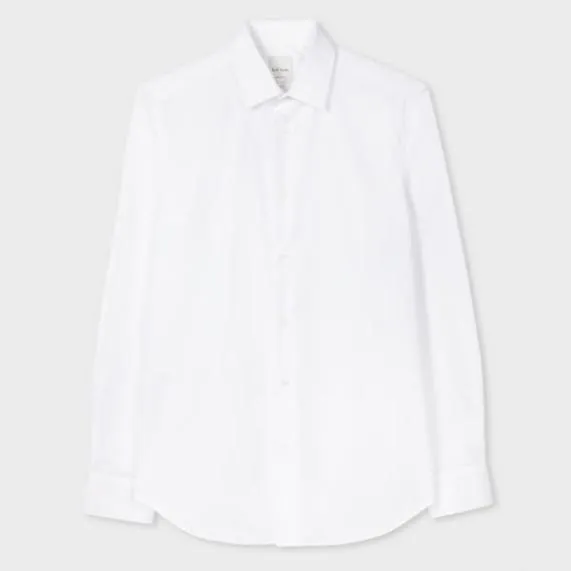 Mens SlimFit Shirt With 039Artist Stripe039 Cuff Lining Paul Smith Shirts