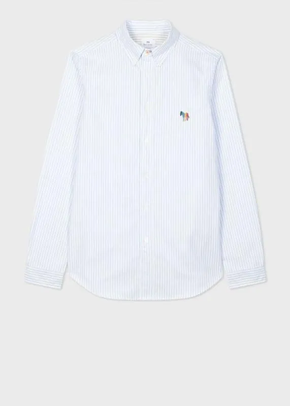 Mens Stripe 039Broad Stripe Zebra039 Oxford Shirt Paul Smith Shirts