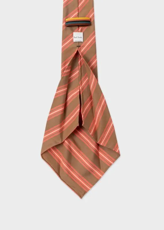 Mens Stripe FiveFold Cotton Tie Paul Smith Ties Mens Stripe FiveFold Cotton Tie Paul Smith Ties