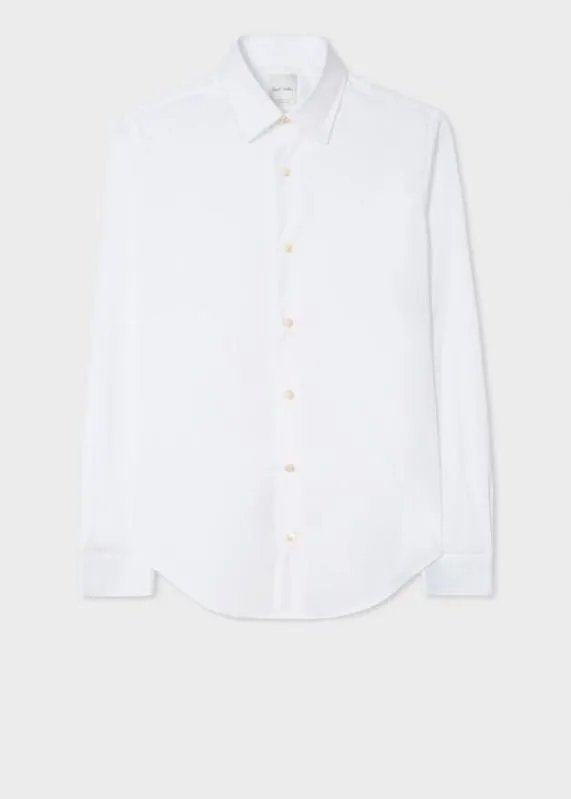 Mens Super SlimFit Shirt With 039Artist Stripe039 Cuff Lining Paul Smith Shirts