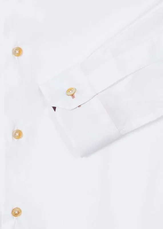 Mens Super SlimFit Shirt With 039Artist Stripe039 Cuff Lining Paul Smith Shirts