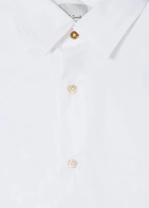 Mens Super SlimFit Shirt With 039Artist Stripe039 Cuff Lining Paul Smith Shirts