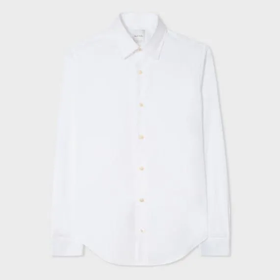 Mens Super SlimFit Shirt With 039Artist Stripe039 Cuff Lining Paul Smith Shirts
