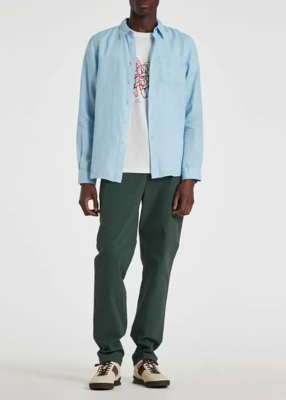 Mens TailoredFit Linen LongSleeve Shirt Paul Smith Shirts Mens TailoredFit Linen LongSleeve Shirt Paul Smith Shirts