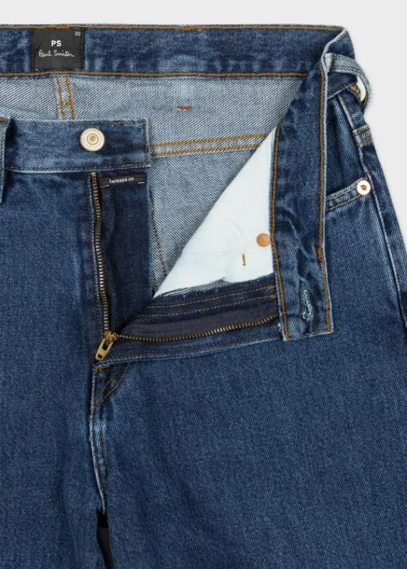Mens TaperedFit MidWash 039Authentic Twill039 Jeans Paul Smith Jeans Mens TaperedFit MidWash 039Authentic Twill039 Jeans Paul Smith Jeans