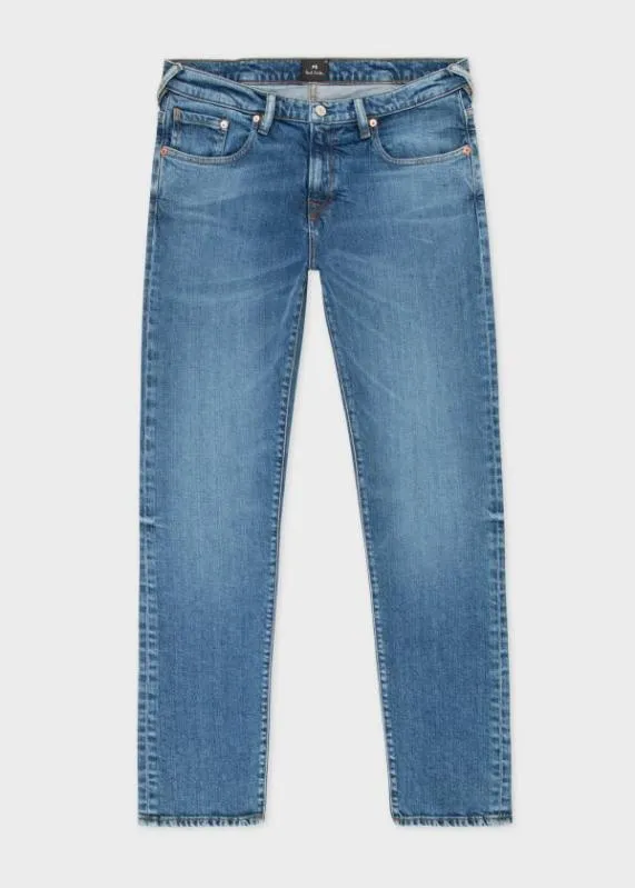 Mens TaperedFit MidWash Jeans Paul Smith Jeans