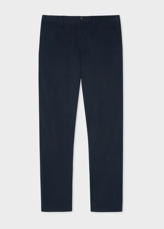 Mens TaperedFit StretchCotton Chinos Paul Smith Pants