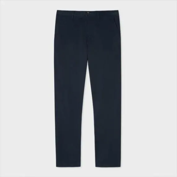 Mens TaperedFit StretchCotton Chinos Paul Smith Pants