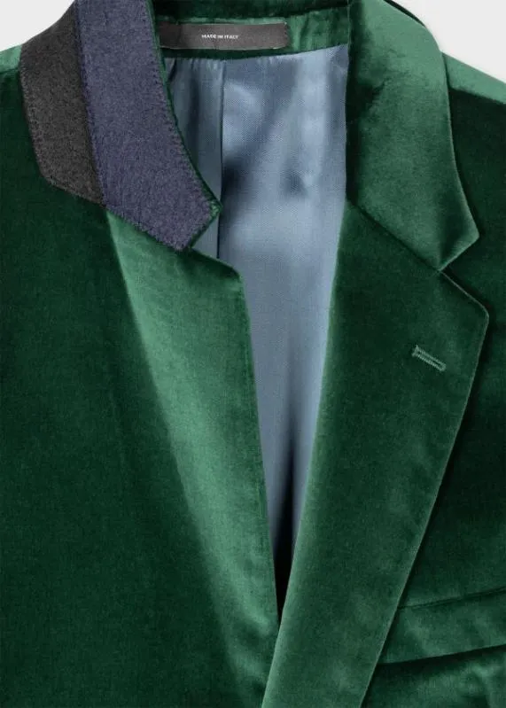 Mens The Kensington 8211 Dark Green Velvet Blazer Paul Smith Blazers Mens The Kensington 8211 Dark Green Velvet Blazer Paul Smith Blazers