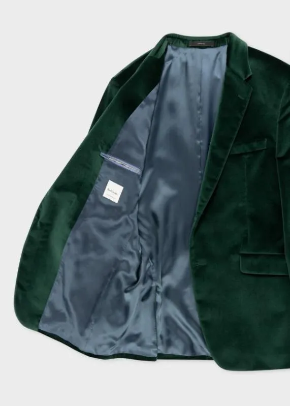 Mens The Kensington 8211 Dark Green Velvet Blazer Paul Smith Blazers Mens The Kensington 8211 Dark Green Velvet Blazer Paul Smith Blazers