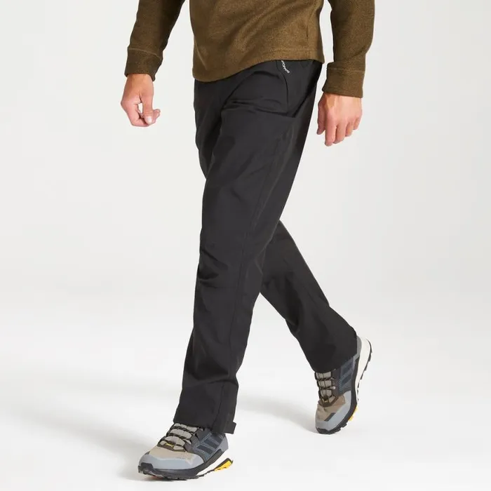 Mens Walking Trousers Craghoppers Stefan II Waterproof Trousers Black