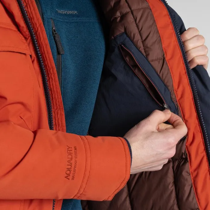 Mens Waterproof Jackets Craghoppers Breckon Waterproof Jacket Carnelian Orange Mens Waterproof Jackets Craghoppers Breckon Waterproof Jacket Carnelian Orange