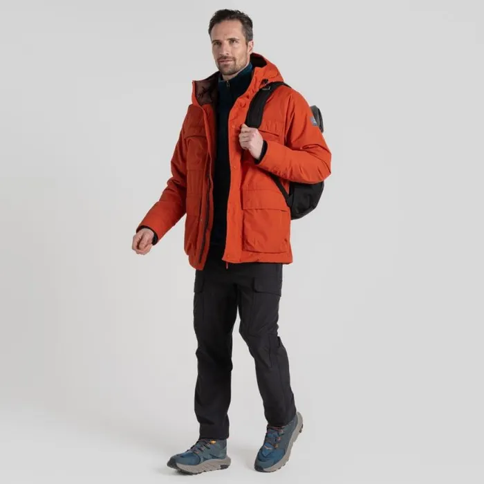 Mens Waterproof Jackets Craghoppers Breckon Waterproof Jacket Carnelian Orange Mens Waterproof Jackets Craghoppers Breckon Waterproof Jacket Carnelian Orange