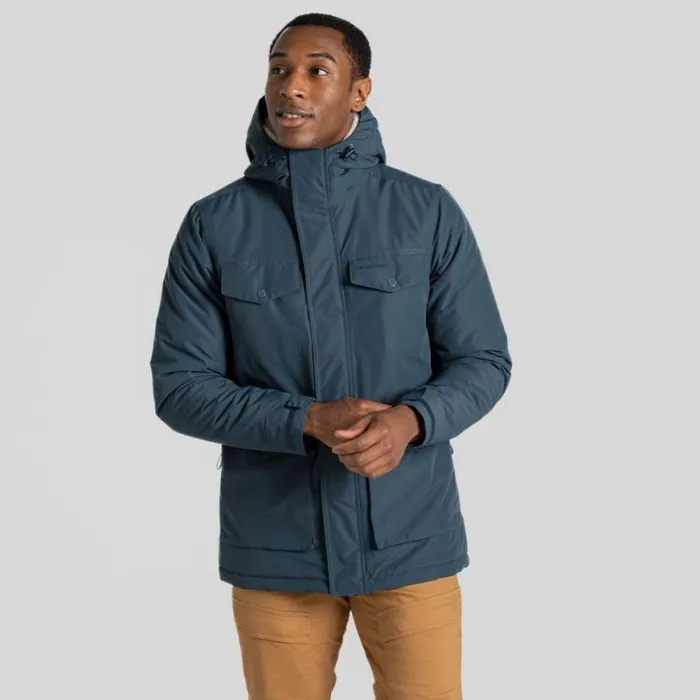 Mens Waterproof Jackets Craghoppers Darragh II Waterproof Jacket Blue Stone