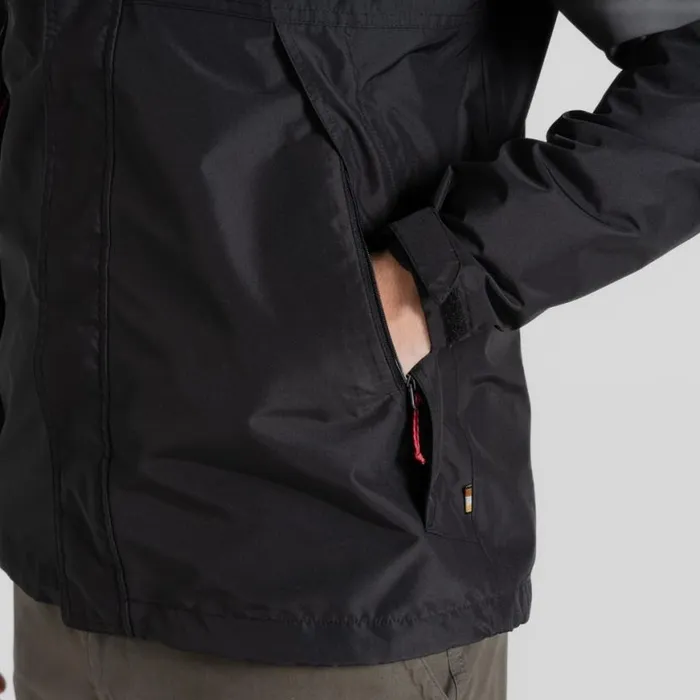 Mens Waterproof Jackets Craghoppers Ossus Waterproof Jacket Black Mens Waterproof Jackets Craghoppers Ossus Waterproof Jacket Black