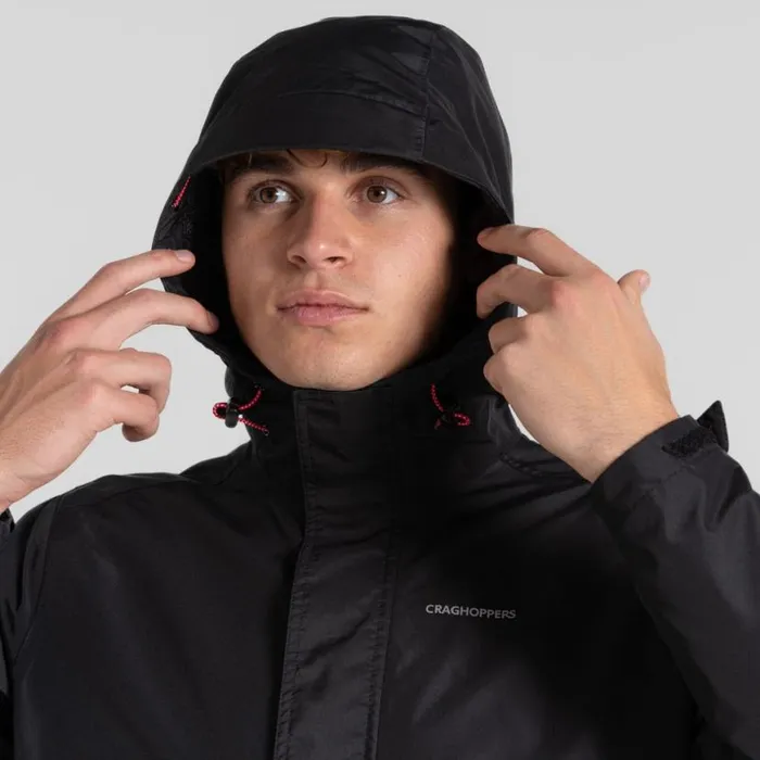 Mens Waterproof Jackets Craghoppers Ossus Waterproof Jacket Black Mens Waterproof Jackets Craghoppers Ossus Waterproof Jacket Black