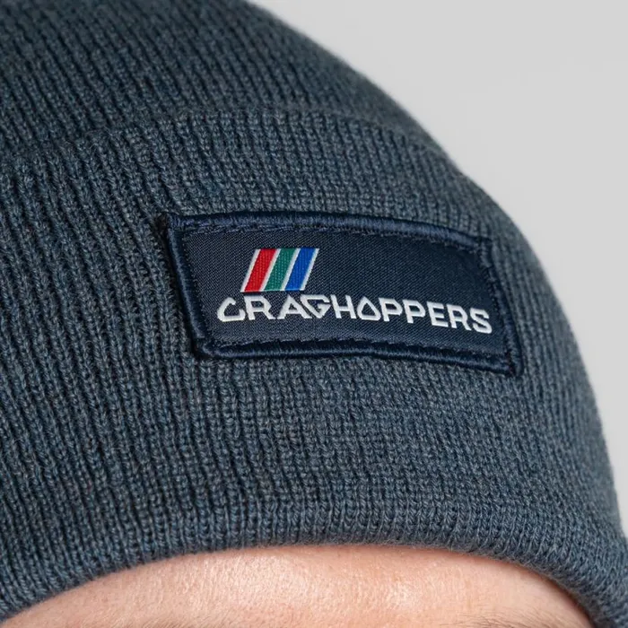 MensWomens Hats Craghoppers Archive II Beanie Blue Stone MensWomens Hats Craghoppers Archive II Beanie Blue Stone