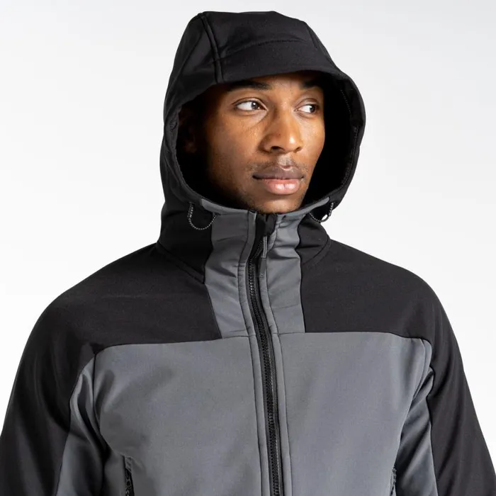 MensWomens Insulated Jackets Craghoppers Expert Active Hooded Softshell Jacket Carbon Grey Black MensWomens Insulated Jackets Craghoppers Expert Active Hooded Softshell Jacket Carbon Grey Black