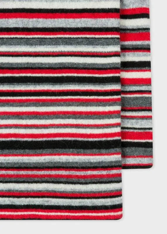 MensWomens Paul Smith and Manchester United U2013 Striped WoolCashmere Scarf Paul Smith Scarves MensWomens Paul Smith and Manchester United U2013 Striped WoolCashmere Scarf Paul Smith Scarves