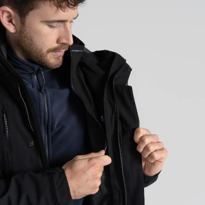 MensWomens Waterproof Jackets Craghoppers Expert Kiwi Pro Stretch 3in1 Jacket Black MensWomens Waterproof Jackets Craghoppers Expert Kiwi Pro Stretch 3in1 Jacket Black