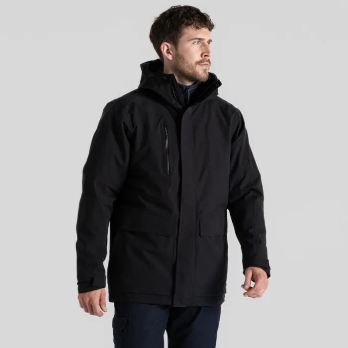 MensWomens Waterproof Jackets Craghoppers Expert Kiwi Pro Stretch 3in1 Jacket Black MensWomens Waterproof Jackets Craghoppers Expert Kiwi Pro Stretch 3in1 Jacket Black