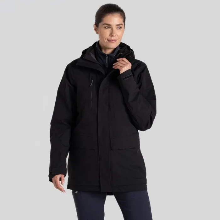 MensWomens Waterproof Jackets Craghoppers Expert Kiwi Pro Stretch 3in1 Jacket Black MensWomens Waterproof Jackets Craghoppers Expert Kiwi Pro Stretch 3in1 Jacket Black