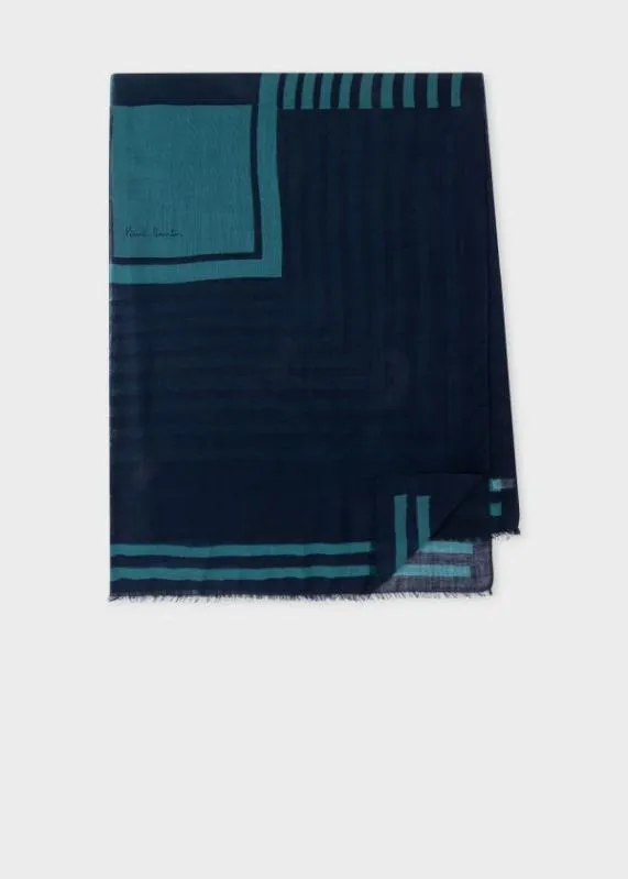 Mens Wool 039Geo039 Scarf Paul Smith Scarves