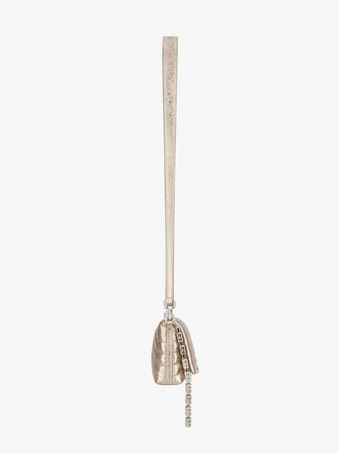 Micro 4g Soft BagIn Laminated Leather Dusty Golden Women Givenchy Shoulder Bags