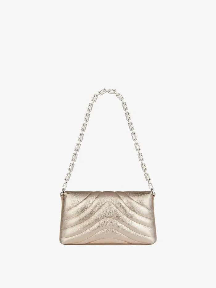 Micro 4g Soft BagIn Laminated Leather Dusty Golden Women Givenchy Shoulder Bags