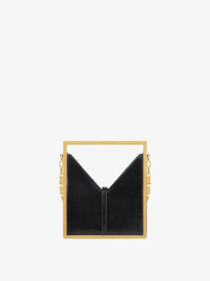 Micro Cut Out Bag In Box Leather With Frame Black Women Givenchy Micro Bags