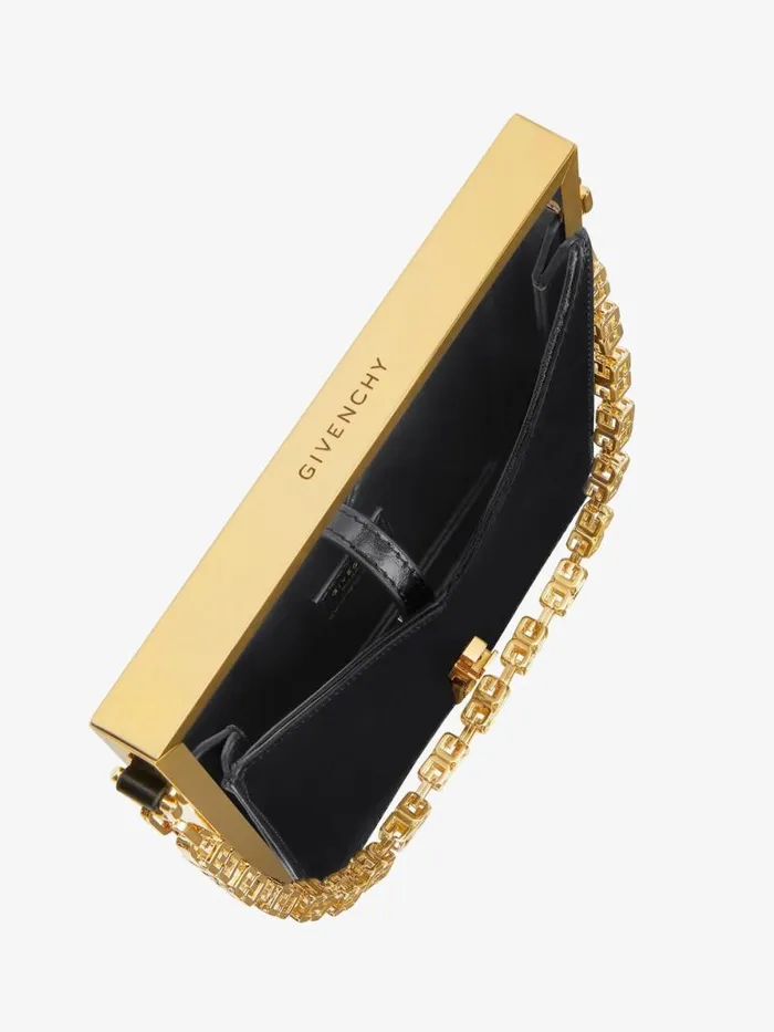 Micro Cut Out Bag In Box Leather With Frame Black Women Givenchy Micro Bags