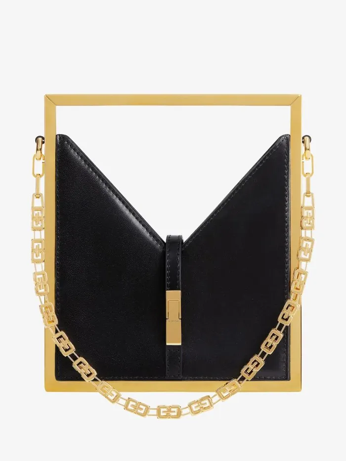 Micro Cut Out Bag In Box Leather With Frame Black Women Givenchy Micro Bags