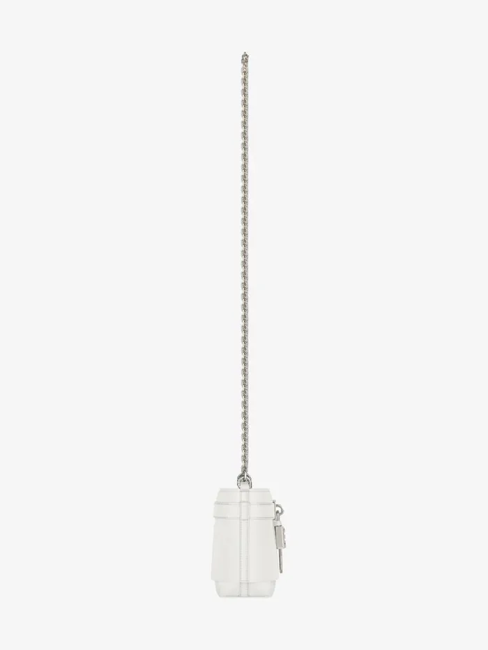 Micro Shark Lock Bucket Bag In Box Leather Ivory Women Givenchy Shark Lock