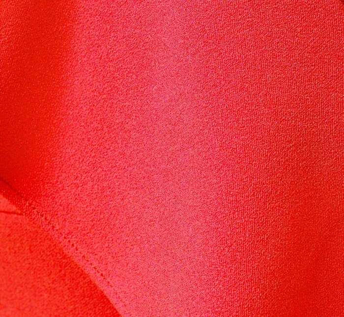 Midi Dresses Womens Adrianna Papell Stretch Crepe Strapless MidiLength Sheath Cocktail Dress With Ruffle In Flame Red