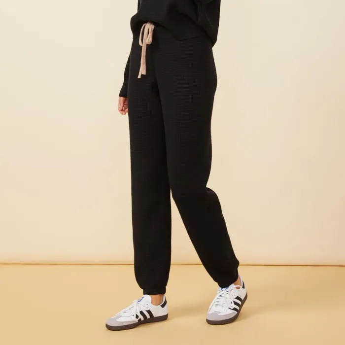MONROW Sweats Soft Knit Waffle Oversized Sweats 8211 Women MONROW Sweats Soft Knit Waffle Oversized Sweats 8211 Women
