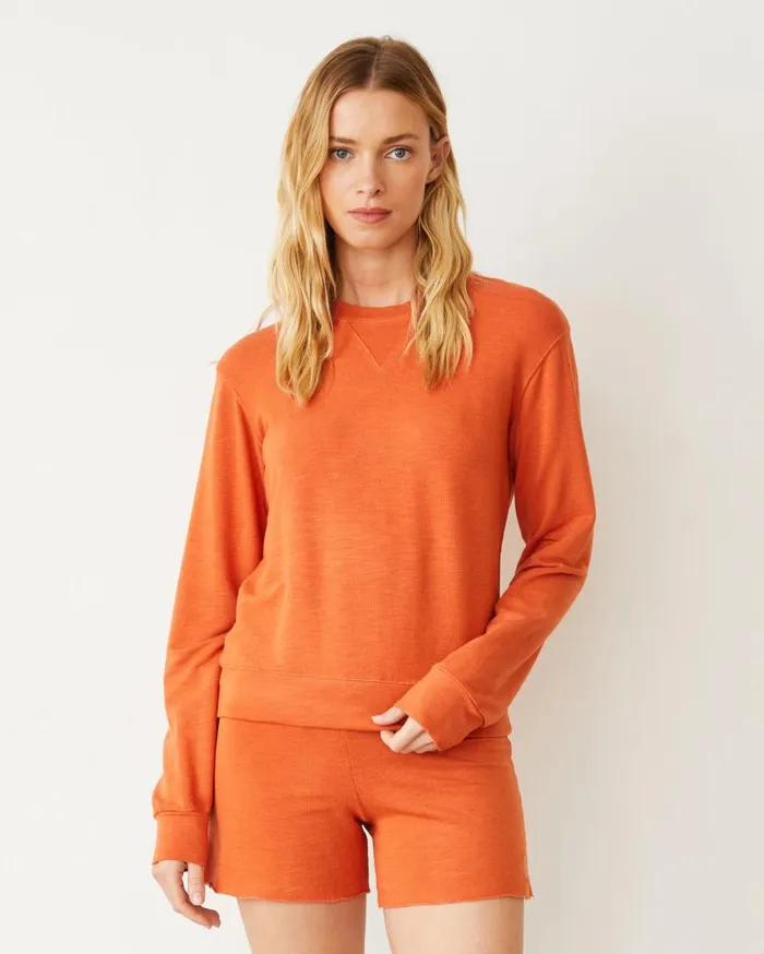 MONROW Sweatshirts Supersoft Crew Neck Sweatshirt 8211 Women MONROW Sweatshirts Supersoft Crew Neck Sweatshirt 8211 Women