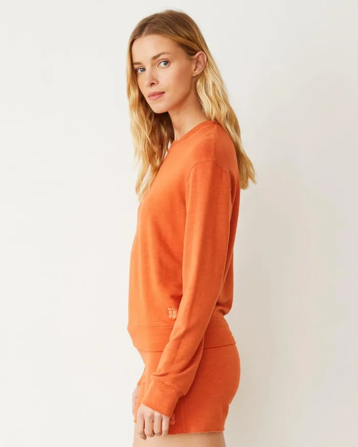MONROW Sweatshirts Supersoft Crew Neck Sweatshirt 8211 Women MONROW Sweatshirts Supersoft Crew Neck Sweatshirt 8211 Women