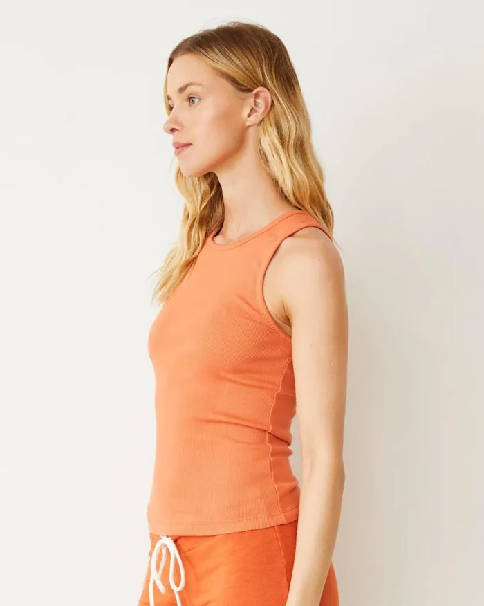 MONROW Tanks Supima Rib High Neck Tank 8211 Women MONROW Tanks Supima Rib High Neck Tank 8211 Women