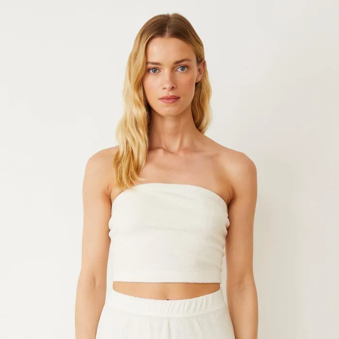MONROW Tanks Terry Cloth Tube Top 8211 Women