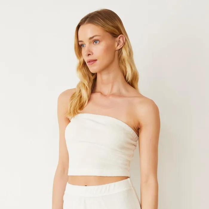 MONROW Tanks Terry Cloth Tube Top 8211 Women MONROW Tanks Terry Cloth Tube Top 8211 Women