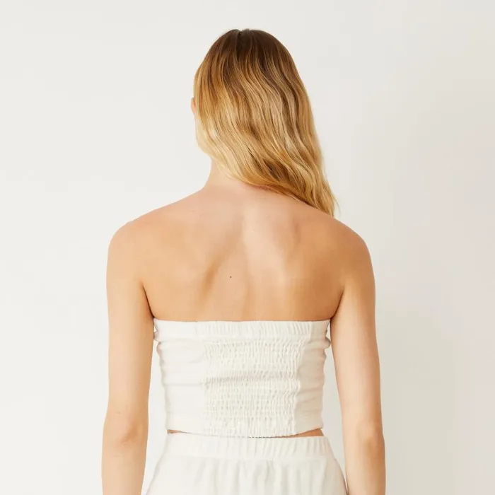 MONROW Tanks Terry Cloth Tube Top 8211 Women MONROW Tanks Terry Cloth Tube Top 8211 Women