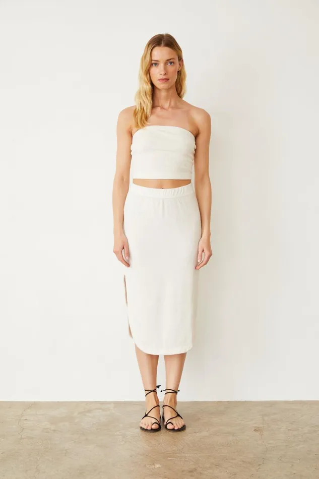 MONROW Tanks Terry Cloth Tube Top 8211 Women MONROW Tanks Terry Cloth Tube Top 8211 Women