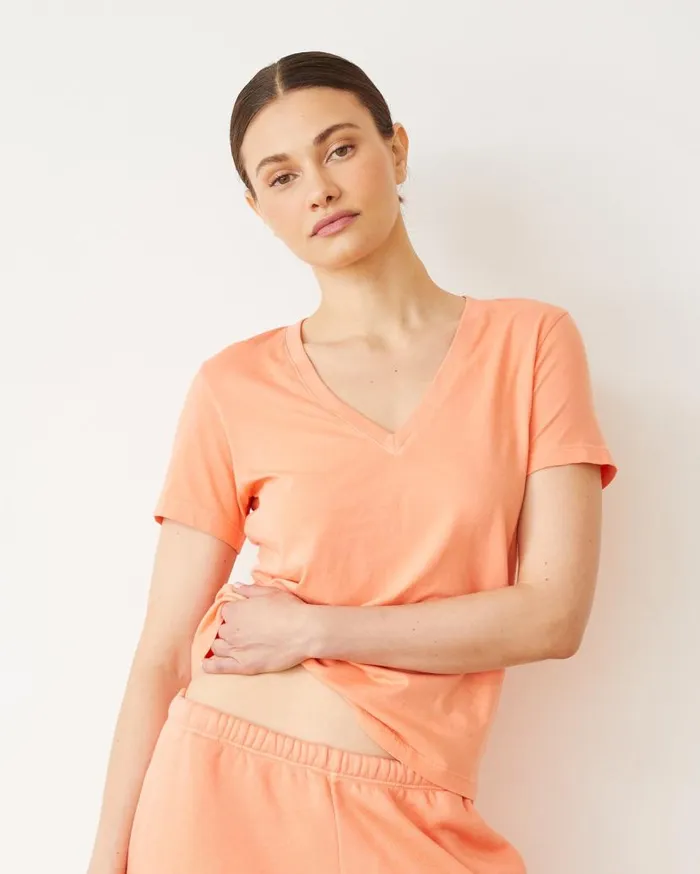 MONROW Tees Basic V Neck 8211 Women MONROW Tees Basic V Neck 8211 Women