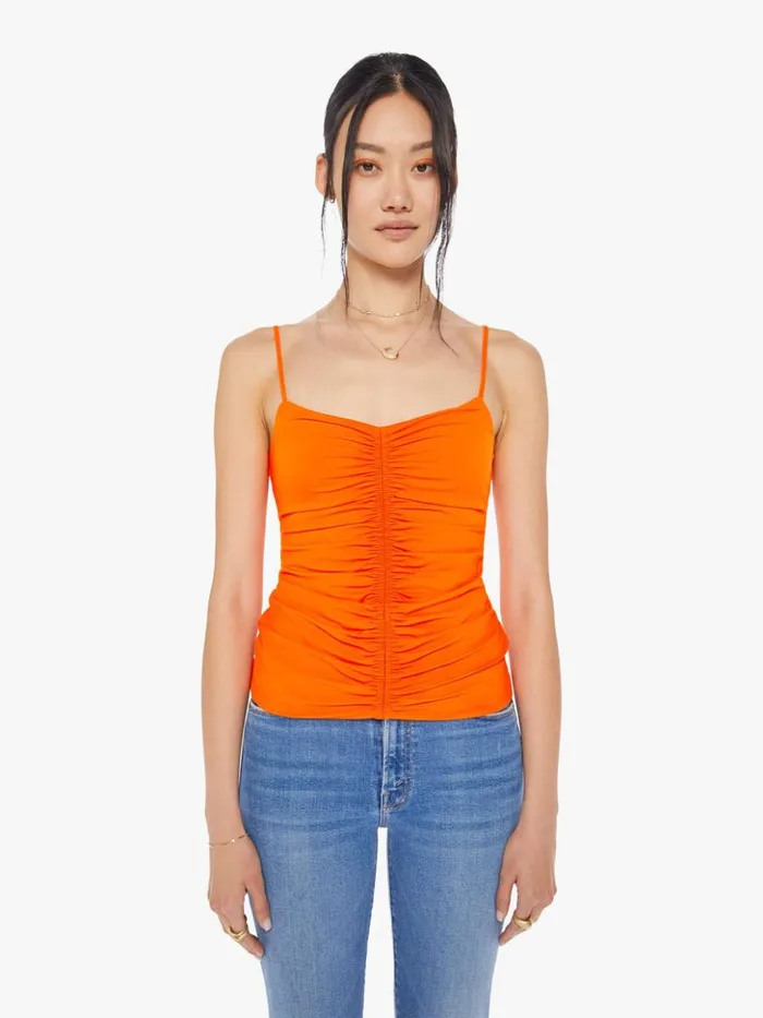Mother Denim Aria Top Orange 8211 Women