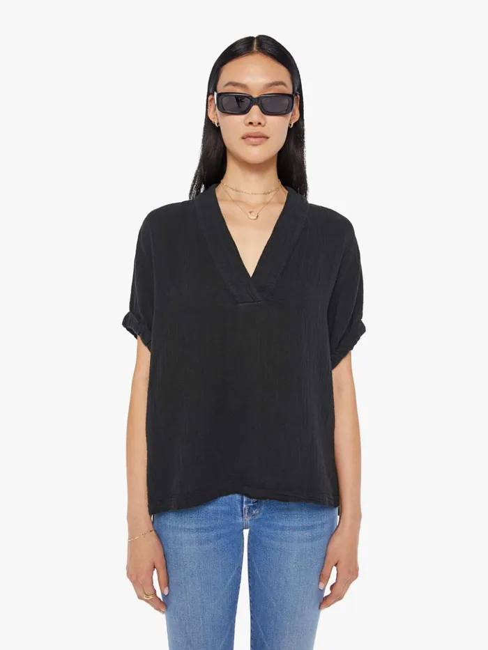 Mother Denim Avery Top Black 8211 Women