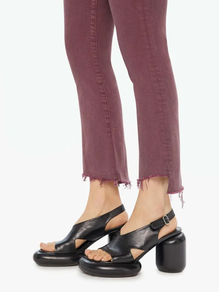 Mother Denim Bootcut The Insider Crop Step Fray Mauve Wine 8211 Women Mother Denim Bootcut The Insider Crop Step Fray Mauve Wine 8211 Women